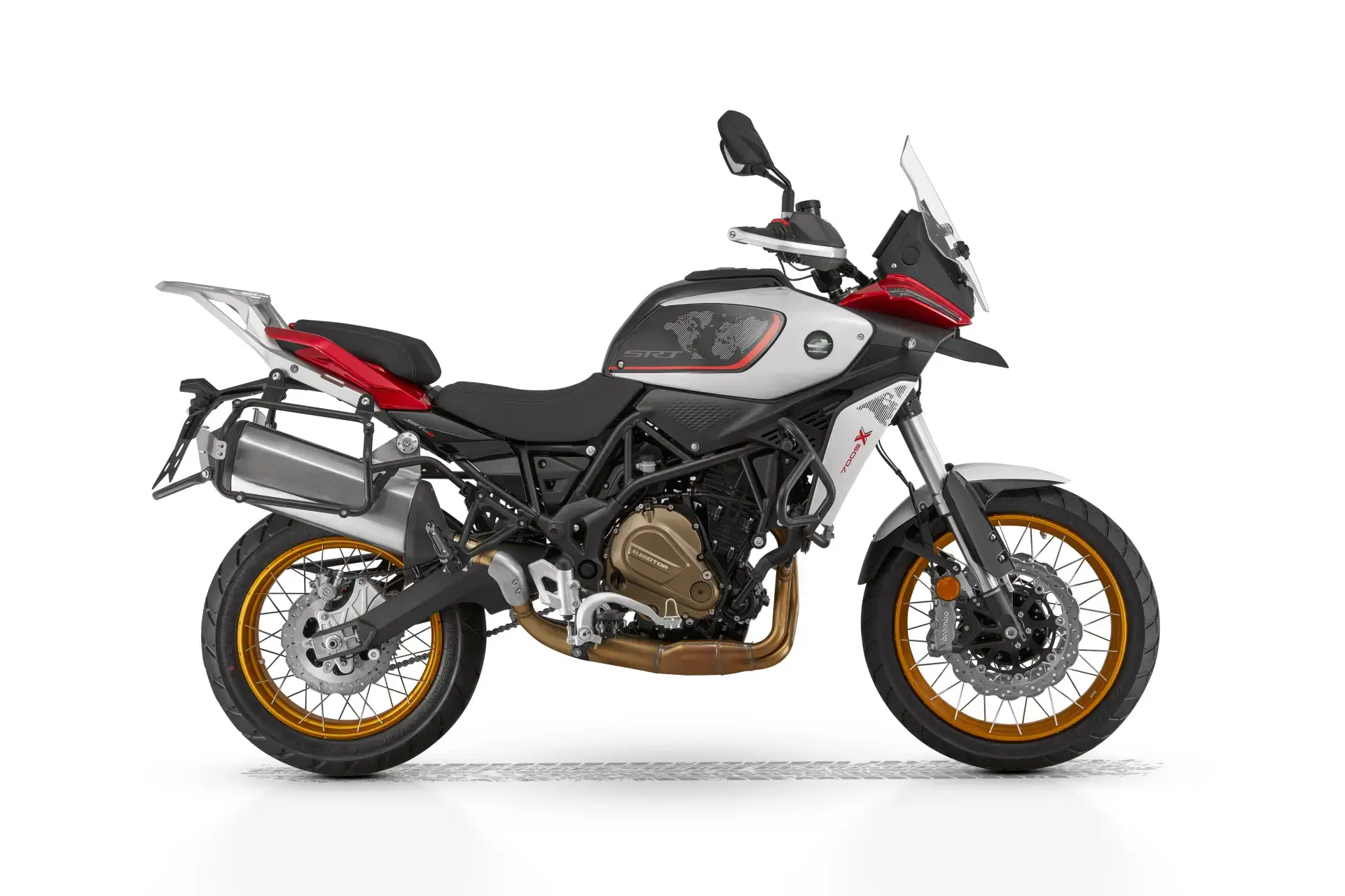 Приключенски Adventure мотоциклет QJ Motor SRT 700 SX - десен профил (1 от 8)