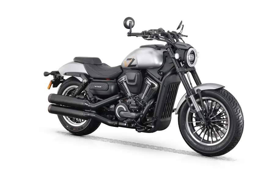 QJ SRV600 сив - изглед под 45 градуса отдясно