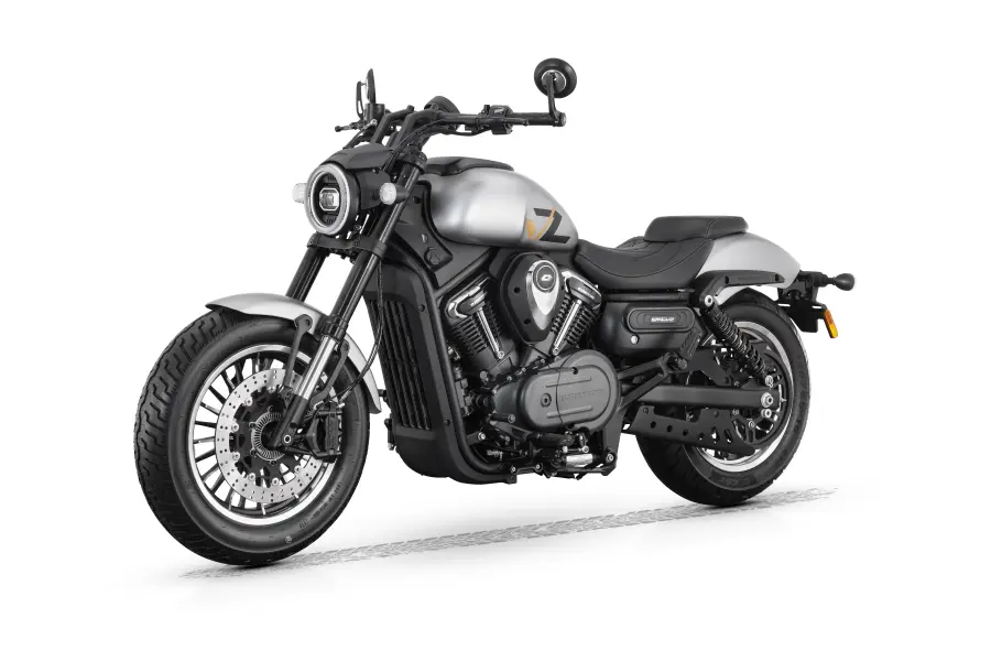 QJ SRV600 сив - изглед под 45 градуса отляво