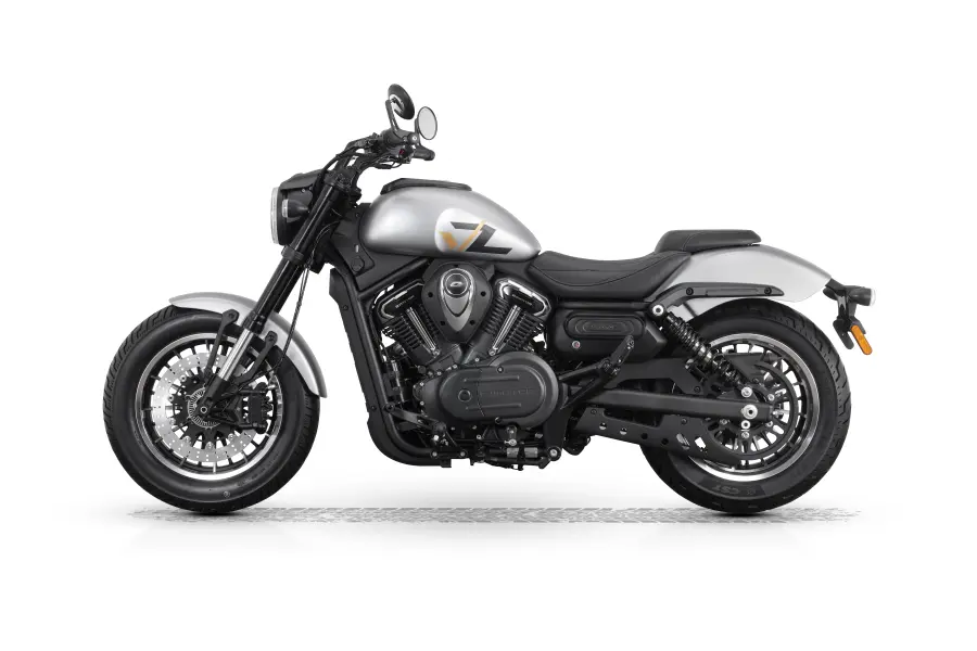 QJ SRV600 сив - изглед отляво в профил